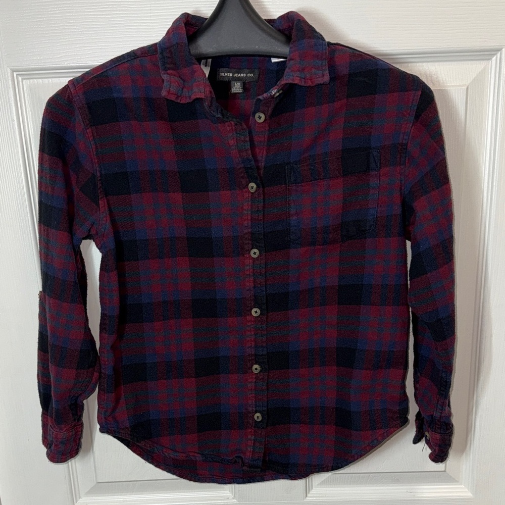 Silver Jeans Flannel Plaid Shirt